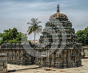 Amruteshwara Temple at Annigeri a black stone temple built by the Western Chalukya Empire