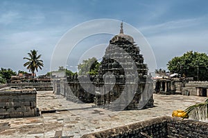 Amruteshwara Temple at Annigeri a black stone temple built by the Western Chalukya Empire