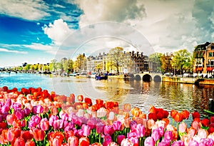 Amstel canal, Amsterdam