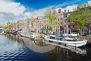 Amstel canal, Amsterdam