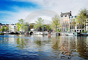 Amstel canal, Amsterdam