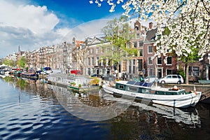 Amstel canal, Amsterdam