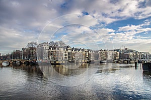 Amstel River in Amsterdam