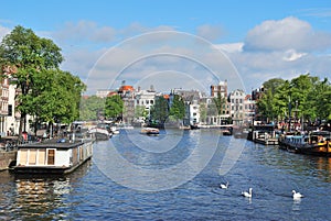 Amsterdam. Amstel River