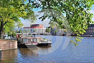 Amsterdam. Amstel river