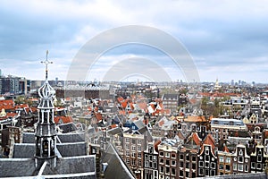 Amsterdam as seen from Oude Kerk photo