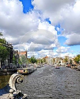 Amsterdam canal cloud