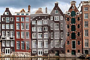 Amsterdam canal houses, Holland, The Netherlands