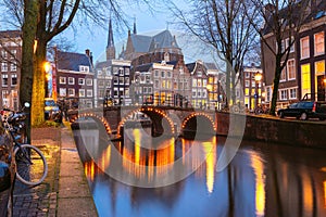 Amsterdam canal Leidsegracht photo