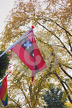 Amsterdam city official flag