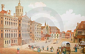 Amsterdam at the beginning of the sixteenth century. Print 1939r