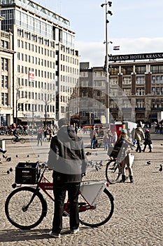 Amsterdam: Dam Square and Bicycles