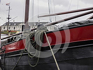 Amsterdam historical ships boats detail close up