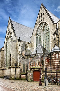 Amsterdam in Holland, Netherlands. Catholic church