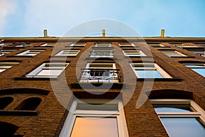 Amsterdam house with sky