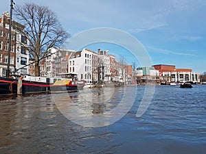 Amsterdam houses in Amsterdam city center in the Netherlands