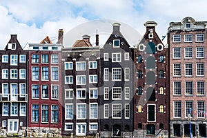 Amsterdam houses on a canel