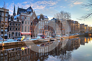Amsterdam morning canal