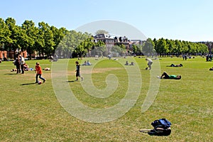Amsterdam Museumplein park view, The Netherlands