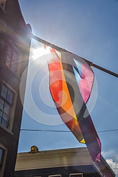 Amsterdam, Netherlands. August 2022. De Zeedijk in Amsterdam during the week of gaypride. High quality photo photo