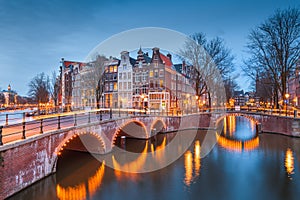 Amsterdam  Netherlands Bridges and Canals