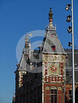 AMSTERDAM, NETHERLANDS - Jul 22, 2012: Amsterdam main train station