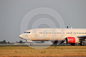 Amsterdam the Netherlands - July 26th 2018: LN-RGI SAS Scandinavian Airlines Boeing 737-800