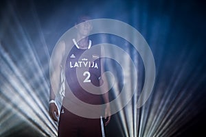 Latvian basketball player Nauris Miezis