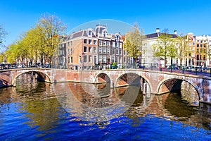 Amsterdam, Netherlands. The Keizersgracht Emperor`s canal.