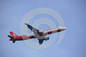 Amsterdam the Netherlands - March 4th, 2018: TC-ATE AtlasGlobal Airbus A321-200