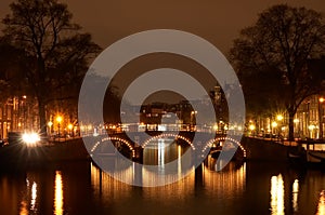 Amsterdam at night photo