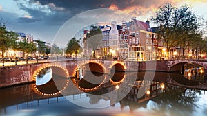 Amsterdam at night - Holland, Netherlands