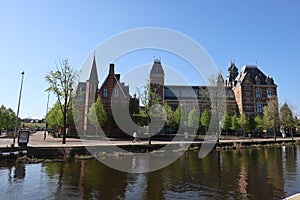 Amsterdam, North-Holland, The Netherlands Rijksmuseum seen from the Ruysdaelkade