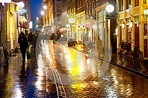 Amsterdam in the rain