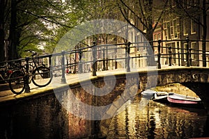 Amsterdam. Romantic bridge