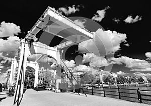 Amsterdam Skinny Bridge BW