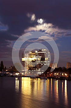 Amsterdam skyline in the Netherlands