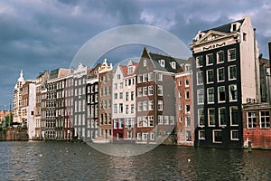 Amsterdam streets and canals.