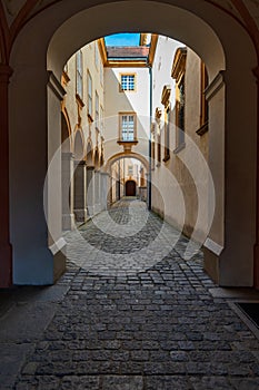 Melk Abbey Austria interior passage