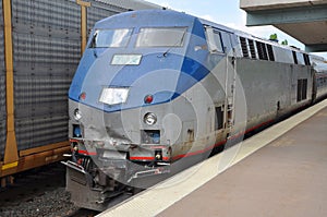 Amtrak Locomotive in Syracuse, New York photo