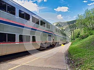 Amtrak Passenger Cars at Glenwood
