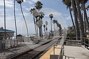 Amtrak train tracks