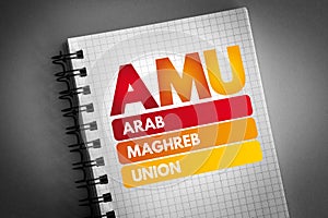 AMU - Arab Maghreb Union acronym