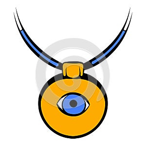 Amulet against the evil eye icon, icon cartoon