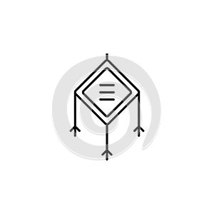 Amulet, chinese icon. Simple thin line, outline  of china icons for ui and ux, website or mobile application