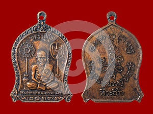 The amulet of Thailand, Name is Luang Pu Sook - Phra Kru Vimolkunakorn.