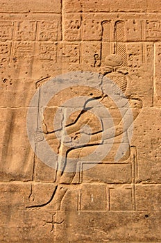 Amun Ra carving