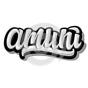 Amuni - Lets go in sicilian dialect of italian. photo