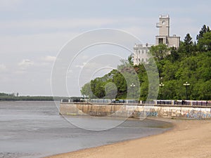 Amur cliff. Khabarovsk. Far East.