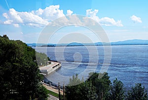 Amur river in Khabarovsk